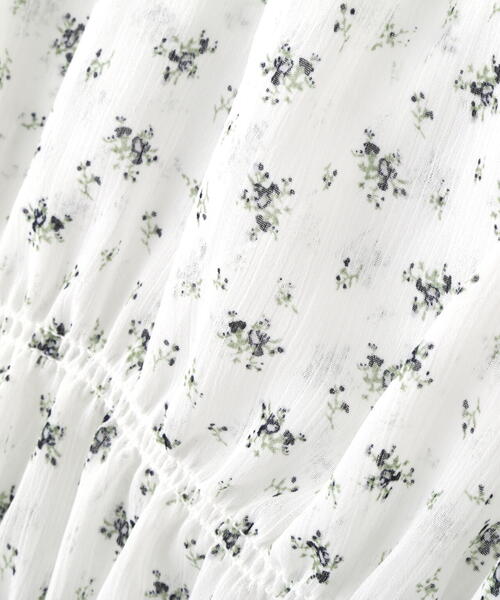 FREE'S MART（フリーズマート）の「◆前後２ＷＡＹ肩フリルシャーリングペプラムブラウス（シャツ/ブラウス・レディース・イエロー/ホワイト系その他/ブラック・FREE）」の5枚目の写真