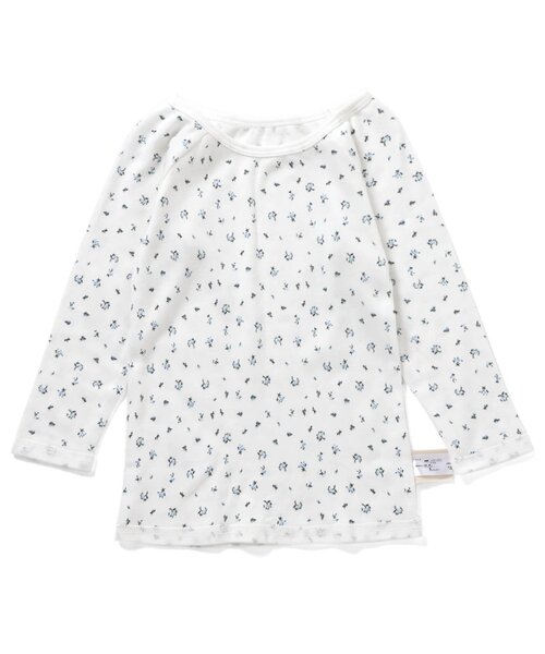 apres les cours（アプレレクール）の「GIRLSスムース深あき長袖肌着（インナーウェア/肌着・キッズ・ラベンダー/オフホワイト/ピンク・80/90/100/110/120/130）」の11枚目の写真