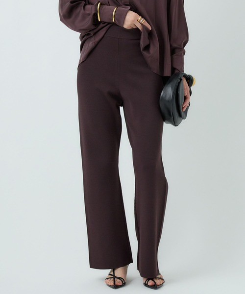 Chaos(カオス)の「Chaos(カオス)/シルクコンロアフレアパンツ 【セットアップ可】(その他パンツ・レディース・ダークブラウン系/ライトグレー/ブラック/ネイビー系/クリーム・36/38)」の3枚目の写真