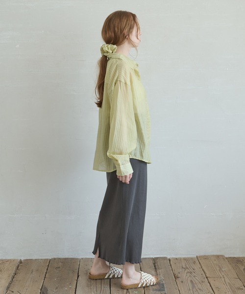 Crisp(クリスプ)の「リブカットスカート(スカート・レディース・チャコールグレー/オレンジ・FREE)」の16枚目の写真