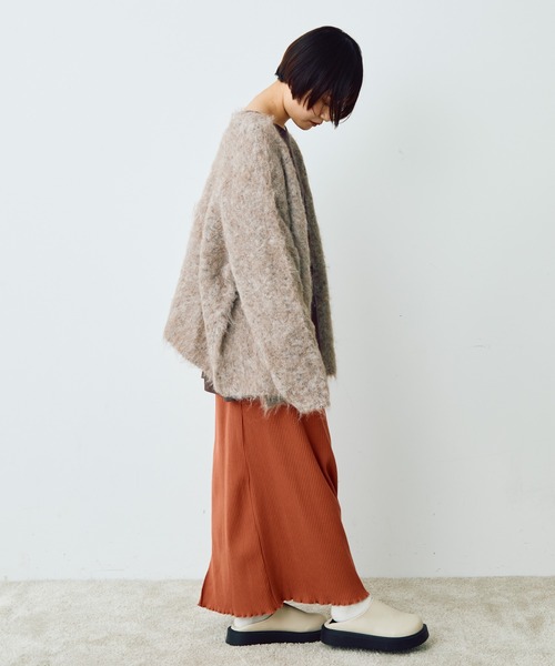 Crisp(クリスプ)の「リブカットスカート(スカート・レディース・チャコールグレー/オレンジ・FREE)」の21枚目の写真
