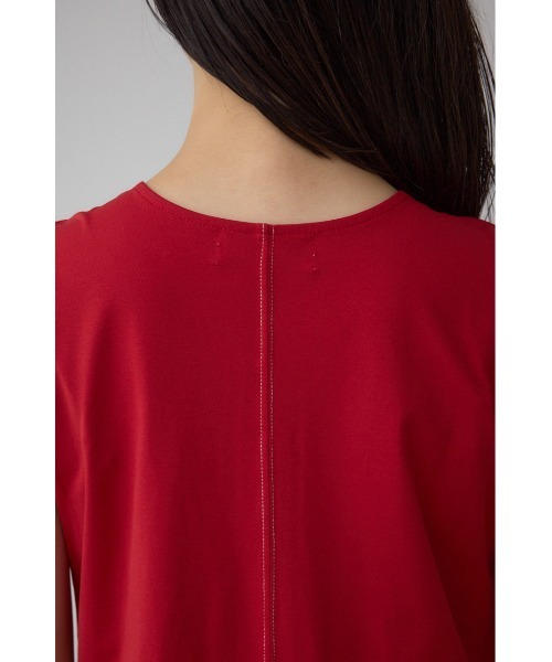 AZUL by moussy(アズールバイマウジー)の「ステッチフレアカットワンピース(ワンピース・レディース・グレー/ブラック/レッド・SMALL/MEDIUM)」の7枚目の写真