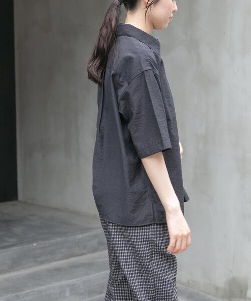 FORK&SPOON（フォークアンドスプーン）の「FORK&SPOON　Nylon Woolプルオーバーシャツ（シャツ/ブラウス・レディース・ブラック/ベージュ系その他・1）」の10枚目の写真