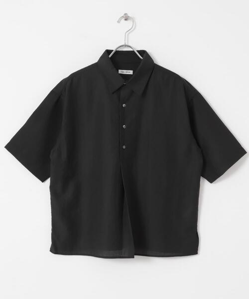 FORK&SPOON（フォークアンドスプーン）の「FORK&SPOON　Nylon Woolプルオーバーシャツ（シャツ/ブラウス・レディース・ブラック/ベージュ系その他・1）」の13枚目の写真