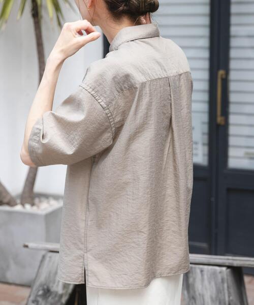 FORK&SPOON（フォークアンドスプーン）の「FORK&SPOON　Nylon Woolプルオーバーシャツ（シャツ/ブラウス・レディース・ブラック/ベージュ系その他・1）」の15枚目の写真