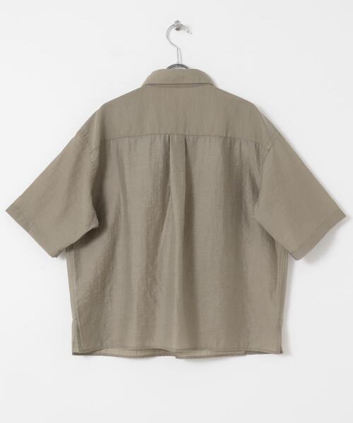 FORK&SPOON（フォークアンドスプーン）の「FORK&SPOON　Nylon Woolプルオーバーシャツ（シャツ/ブラウス・レディース・ブラック/ベージュ系その他・1）」の19枚目の写真