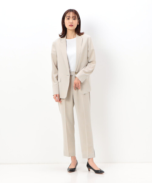 COMME CA（コムサ）の「【セットアップ対応】ドライトリアセクロス ジャケット（テーラードジャケット・レディース・ベージュ・9号）」の4枚目の写真
