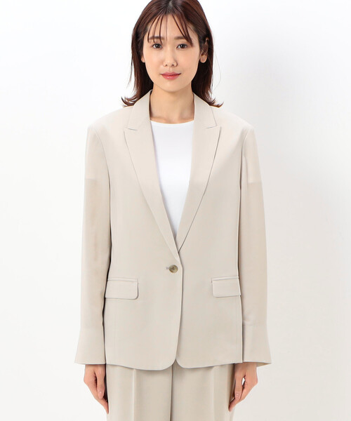 COMME CA（コムサ）の「【セットアップ対応】ドライトリアセクロス ジャケット（テーラードジャケット・レディース・ベージュ・9号）」の6枚目の写真