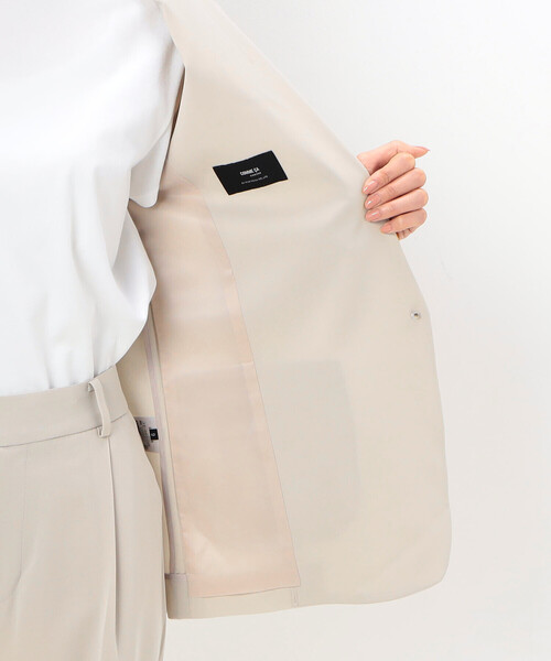 COMME CA（コムサ）の「【セットアップ対応】ドライトリアセクロス ジャケット（テーラードジャケット・レディース・ベージュ・9号）」の13枚目の写真