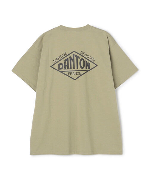 DANTON 半袖シャツ　SIZE 42 Danton 「DANTON」 ワンポイント半袖シャツ 40 ベージュ メンズ