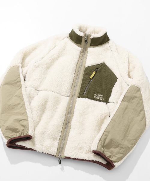 KRIFF MAYER（クリフメイヤー）の「シャギーボアジャケット（その他アウター・メンズ・ブラック/ナチュラル/グレー/ネイビー/その他5/ブラウン/グリーン/カラフル・MEDIUM/LARGE/X-LARGE）」の4枚目の写真