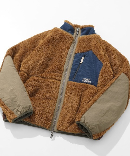 KRIFF MAYER（クリフメイヤー）の「シャギーボアジャケット（その他アウター・メンズ・ブラック/ナチュラル/グレー/ネイビー/その他5/ブラウン/グリーン/カラフル・MEDIUM/LARGE/X-LARGE）」の3枚目の写真