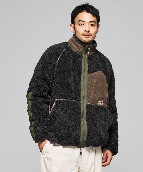 KRIFF MAYER（クリフメイヤー）の「シャギーボアジャケット（その他アウター・メンズ・ブラック/ナチュラル/グレー/ネイビー/その他5/ブラウン/グリーン/カラフル・MEDIUM/LARGE/X-LARGE）」の2枚目の写真