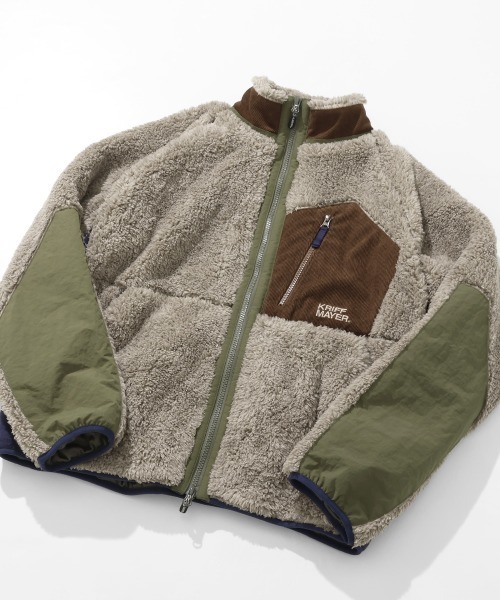 KRIFF MAYER（クリフメイヤー）の「シャギーボアジャケット（その他アウター・メンズ・ブラック/ナチュラル/グレー/ネイビー/その他5/ブラウン/グリーン/カラフル・MEDIUM/LARGE/X-LARGE）」の9枚目の写真