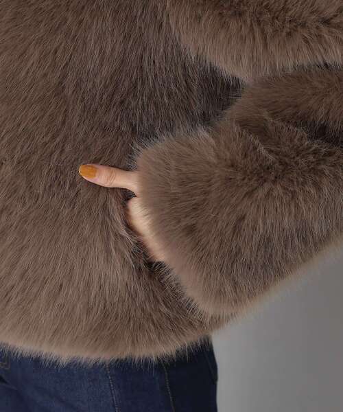 セール】HAVELESS（ハヴレス）フェイクファージャケット（ブルゾン