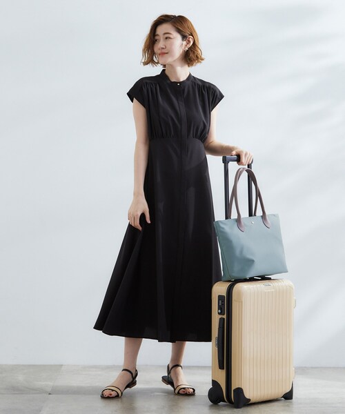 grove（グローブ）の「【撥水・軽量】シンプルキャリーオントート（トートバッグ・レディース・ブラック/ダークグレー/サックスブルー/ライトベージュ・00）」の12枚目の写真