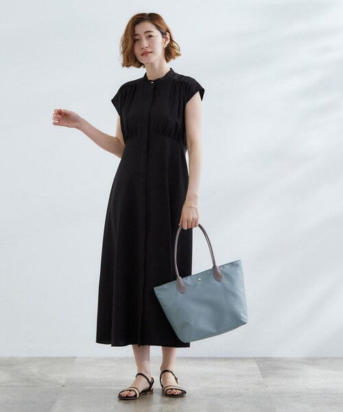 grove（グローブ）の「【撥水・軽量】シンプルキャリーオントート（トートバッグ・レディース・ブラック/ダークグレー/サックスブルー/ライトベージュ・00）」の13枚目の写真