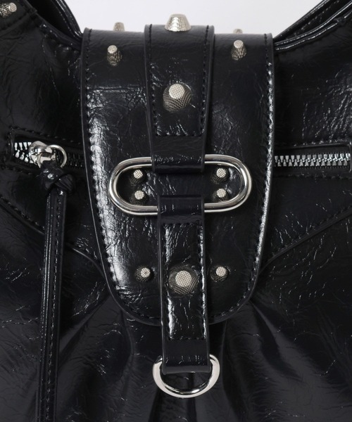 3.3 Field Trip （3.3フィールドトリップ）の「3.3 Field Trip／スタッズショルダーBAG（ショルダーバッグ・メンズ・ブラック・ONE SIZE）」の21枚目の写真