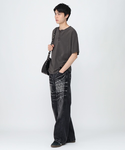 3.3 Field Trip （3.3フィールドトリップ）の「3.3 Field Trip／スタッズショルダーBAG（ショルダーバッグ・メンズ・ブラック・ONE SIZE）」の3枚目の写真