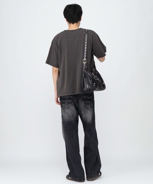 3.3 Field Trip （3.3フィールドトリップ）の「3.3 Field Trip／スタッズショルダーBAG（ショルダーバッグ・メンズ・ブラック・ONE SIZE）」の4枚目の写真