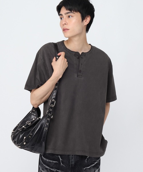 3.3 Field Trip （3.3フィールドトリップ）の「3.3 Field Trip／スタッズショルダーBAG（ショルダーバッグ・メンズ・ブラック・ONE SIZE）」の6枚目の写真