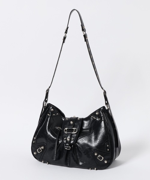 3.3 Field Trip （3.3フィールドトリップ）の「3.3 Field Trip／スタッズショルダーBAG（ショルダーバッグ・メンズ・ブラック・ONE SIZE）」の7枚目の写真