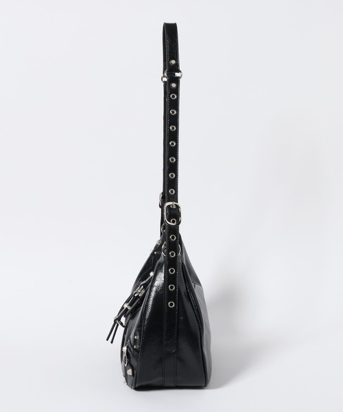 3.3 Field Trip （3.3フィールドトリップ）の「3.3 Field Trip／スタッズショルダーBAG（ショルダーバッグ・メンズ・ブラック・ONE SIZE）」の8枚目の写真