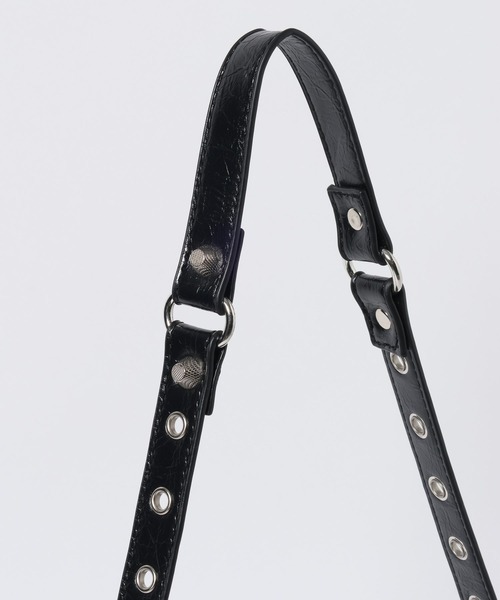 3.3 Field Trip （3.3フィールドトリップ）の「3.3 Field Trip／スタッズショルダーBAG（ショルダーバッグ・メンズ・ブラック・ONE SIZE）」の11枚目の写真