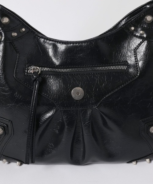 3.3 Field Trip （3.3フィールドトリップ）の「3.3 Field Trip／スタッズショルダーBAG（ショルダーバッグ・メンズ・ブラック・ONE SIZE）」の14枚目の写真