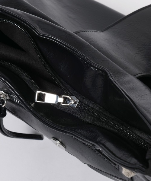 3.3 Field Trip （3.3フィールドトリップ）の「3.3 Field Trip／スタッズショルダーBAG（ショルダーバッグ・メンズ・ブラック・ONE SIZE）」の16枚目の写真