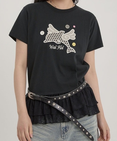 セール】Wai Kei／エンゼルイルカレースT（Tシャツ/カットソー