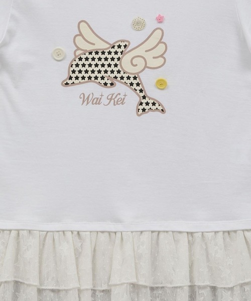 ALAND（エーランド）の「Wai Kei／エンゼルイルカレースT（Tシャツ/カットソー・レディース・ホワイト/ブラック・SMALL/MEDIUM）」の16枚目の写真