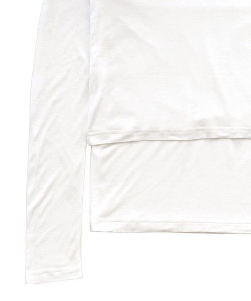 select MOCA(セレクトモカ)の「ホルターキャミレイヤードトップス(Tシャツ/カットソー・レディース・オフホワイト/グレー/ブラック・FREE)」の16枚目の写真