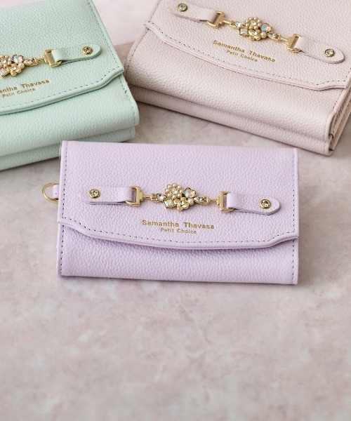 Samantha Thavasa Petit Choice（サマンサタバサ　プチチョイス）の「フラワービット キーケース（キーケース/キーアクセサリー・レディース・ラベンダー/ミント/ライトブルー/ピンク/イエロー・FREE）」の3枚目の写真