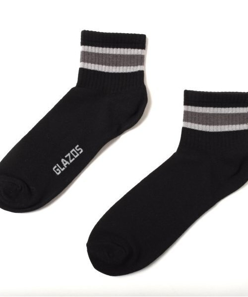 GLAZOS（グラソス）の「【大人向けサイズあり】ショート丈ラインソックス３足セット（ソックス/靴下・キッズ・カラフル・25-27CM/22-24cm）」の9枚目の写真
