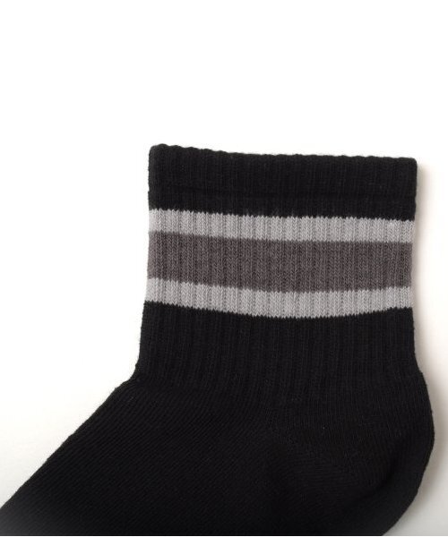 GLAZOS（グラソス）の「【大人向けサイズあり】ショート丈ラインソックス３足セット（ソックス/靴下・キッズ・カラフル・25-27CM/22-24cm）」の10枚目の写真