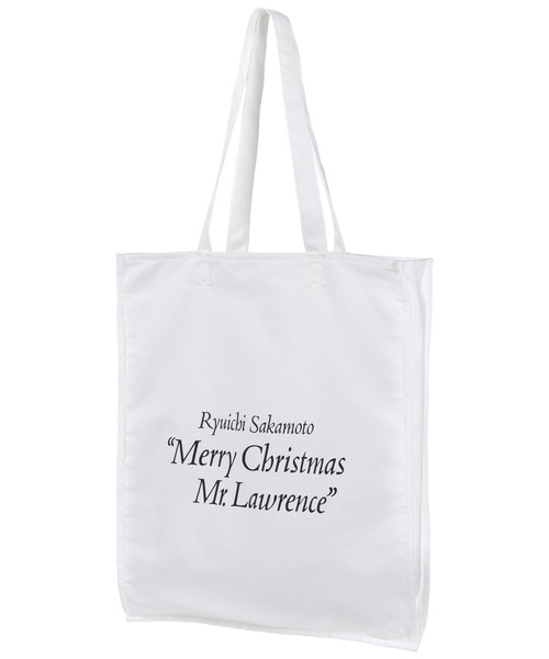 MEDICOM TOY(メディコムトイ)の「MLE 坂本龍一 「Merry Christmas Mr.Lawrence」 TOTE BAG(トートバッグ・メンズ・ホワイト・FREE)」の2枚目の写真