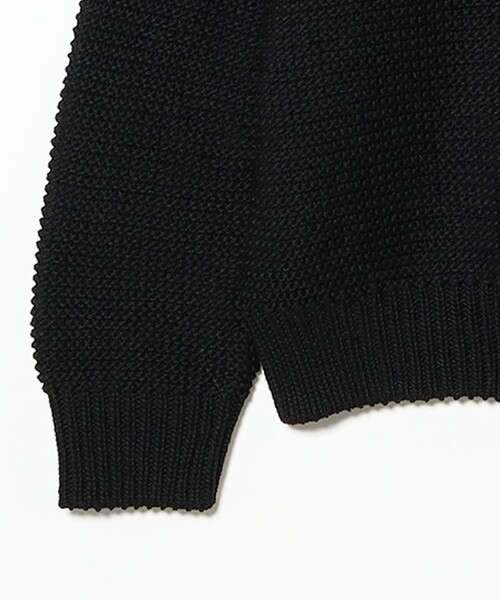 C.E / RAGLAN SLEEVE COTTON KNIT BLACK（ニット/セーター）｜C.E