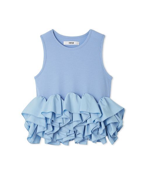 FURFUR（ファーファー）の「ペプラムカットトップス（Tシャツ/カットソー・レディース・ブルー/ブラック/ホワイト・F）」の10枚目の写真