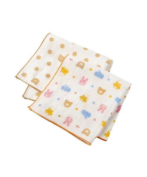 HOT BISCUITS（ホットビスケッツ）の「ガーゼベビータオルセット（その他ベビー用品・キッズ・アイボリー・フリー）」の2枚目の写真