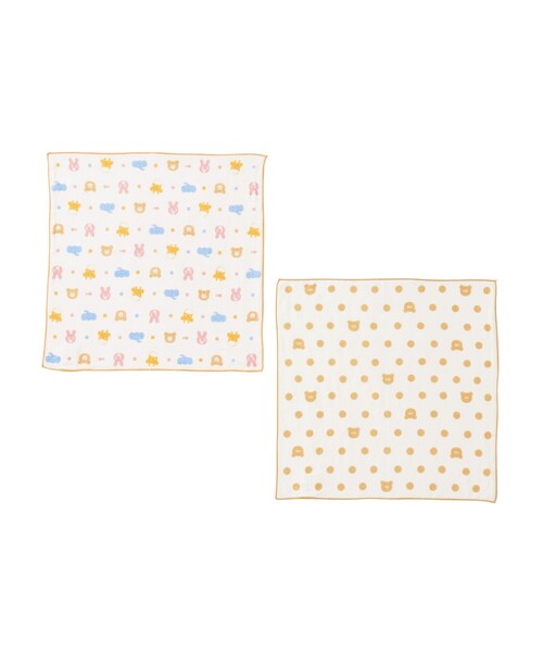 HOT BISCUITS（ホットビスケッツ）の「ガーゼベビータオルセット（その他ベビー用品・キッズ・アイボリー・フリー）」の3枚目の写真