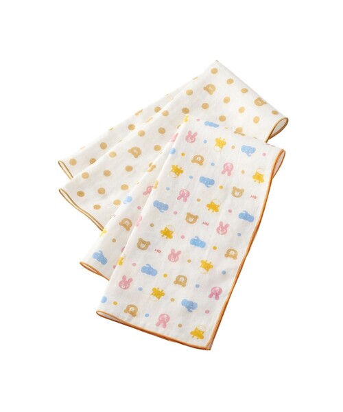 HOT BISCUITS（ホットビスケッツ）の「ガーゼベビータオルセット（その他ベビー用品・キッズ・アイボリー・フリー）」の4枚目の写真