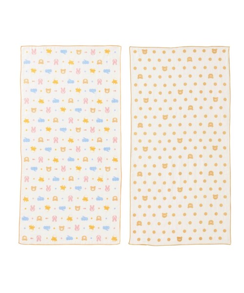 HOT BISCUITS（ホットビスケッツ）の「ガーゼベビータオルセット（その他ベビー用品・キッズ・アイボリー・フリー）」の5枚目の写真