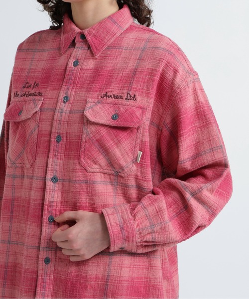 EMBROIDERY CHECK SHIRT/刺繍チェックシャツ（シャツ/ブラウス