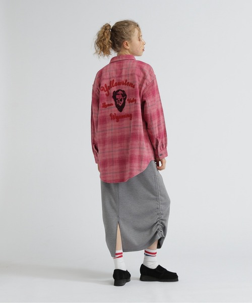 AVIREX(アヴィレックス)の「EMBROIDERY CHECK SHIRT/刺繍チェックシャツ(シャツ/ブラウス・レディース・ネイビー/ピンク/グリーン・F)」の18枚目の写真
