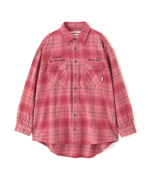 EMBROIDERY CHECK SHIRT/刺繍チェックシャツ(シャツ/ブラウス EMBROIDERY CHECK SHIRT/刺繍チェックシャツ(シャツ/ブラウス