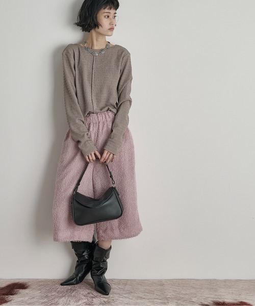 THE YOn（ザヨン）の「フェイクレザーカフショートブーツ（ブーツ・レディース・ブラック/ブラウン・37/39/38）」の13枚目の写真