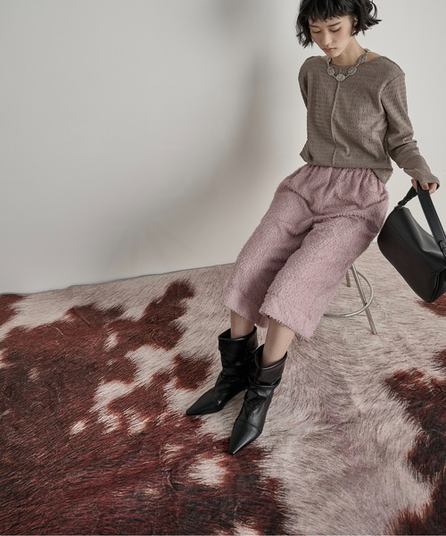 THE YOn（ザヨン）の「フェイクレザーカフショートブーツ（ブーツ・レディース・ブラック/ブラウン・37/39/38）」の20枚目の写真