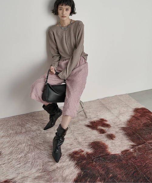 THE YOn（ザヨン）の「フェイクレザーカフショートブーツ（ブーツ・レディース・ブラック/ブラウン・37/39/38）」の21枚目の写真