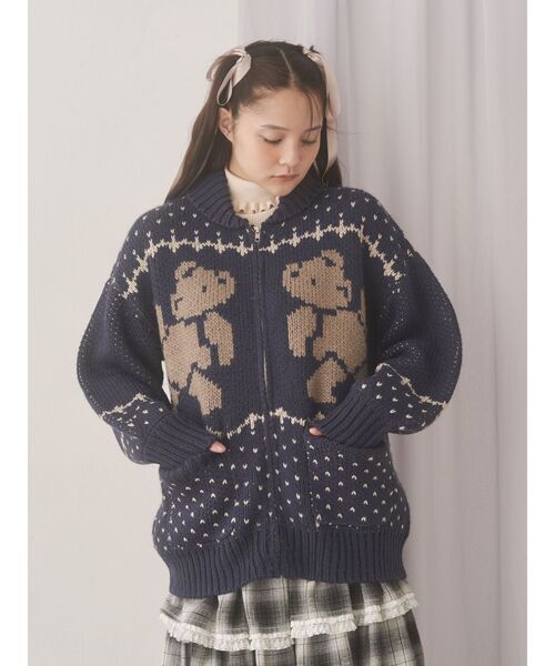 bear cowichan knit（カーディガン/ボレロ）｜merry jenny（メリー